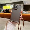 Chubby Girl TPU Crossbody Phone Case with Lanyard for iPhone 15/13, 16 Pro Max, Drop Protection
