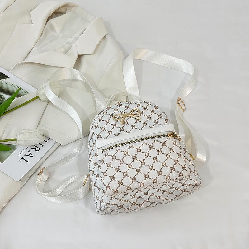 

Premium sense versatile casual personality large capacity backpack women s new lightweight backpack білий