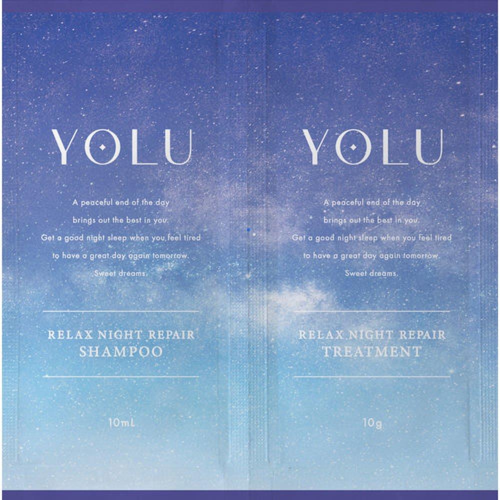 

YOLU Yoru Relax Night Repair Шампунь и уход, 2 упаковки, саше, 1 набор