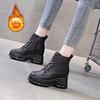 2025 New Women's British Style Ankle Boots - Autumn Collection, Versatile Thick Sole Martin Boots with Inner Lift for a Slimming Effect