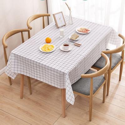 Modern Scandinavian Checkered PVC Tablecloth - Waterproof and Oil Resistant Dining Table Protector In Multiple Colors