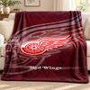 Detroit Red Wings blanket Flannel Blanket Soft Cozy Plush Throw for Sofa Bed Lightweight Home Decoration Outdoor camping