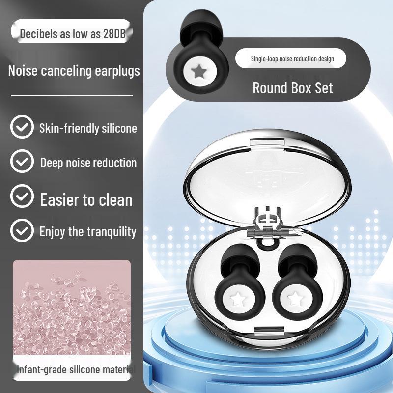 Silicone Soundproof Earplugs: Waterproof, Noise-Reducing for Dormitories, Work, Snoring, and Workshops
