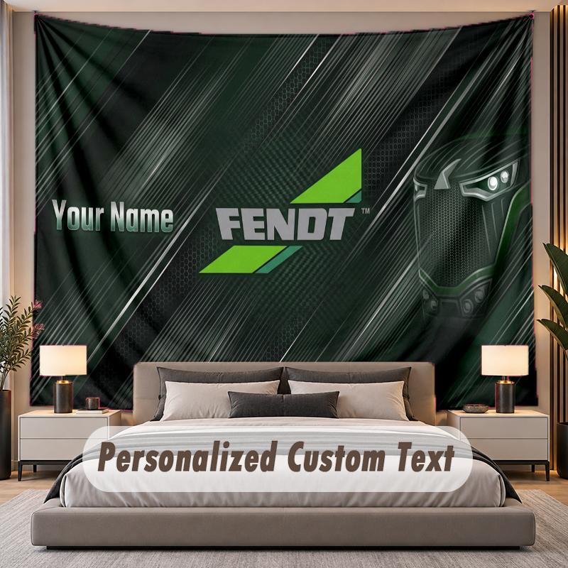 Custom Name Text Tapestry Fendt Personalized Polyester Wall Tapestry For Bedroom And Room