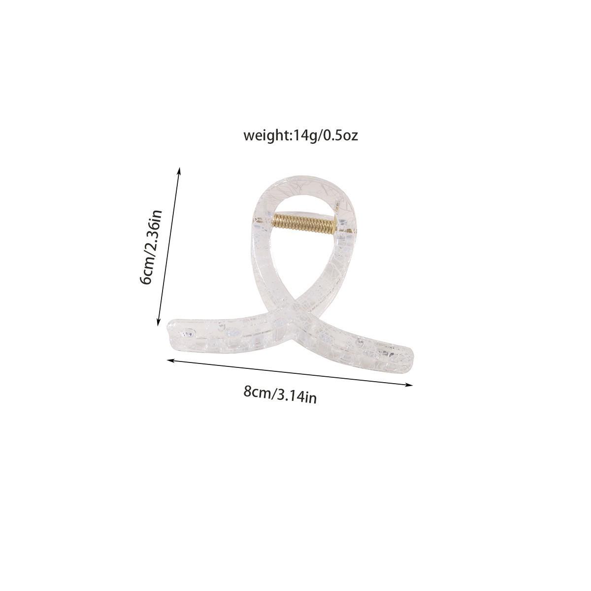 Elegant Large Lace Pattern Claw Clip for Thick Hair Updos - High-End Hair Accessory
