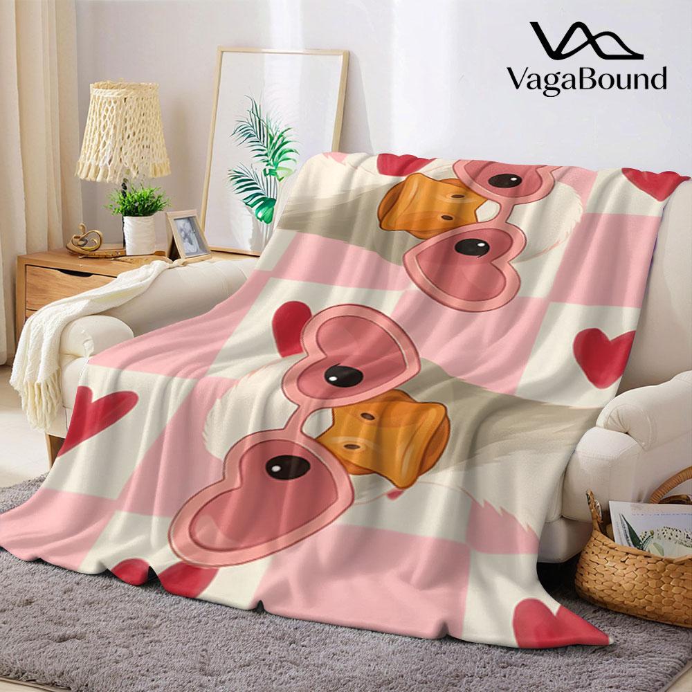 Cute Cool Duck Flannel Blanket Perfect for Sofa Office Bed Travel Sleep Read Relax Camping Four Season Use