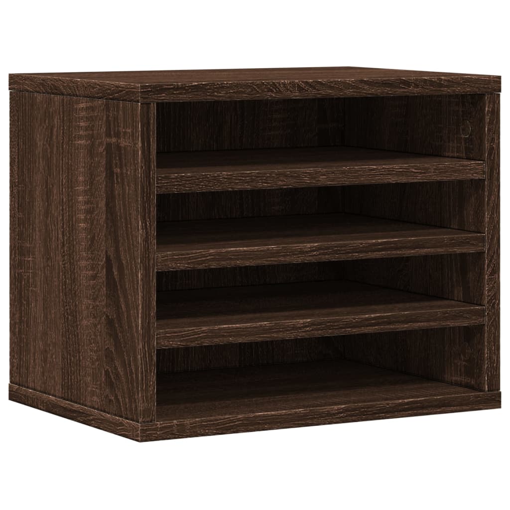Vidaxl Organizer Na Biurko, Brązowy Dąb, 36X26X29,5 Cm