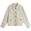 INMAN Women's Retro Faux Lamb Wool Toggle Coat