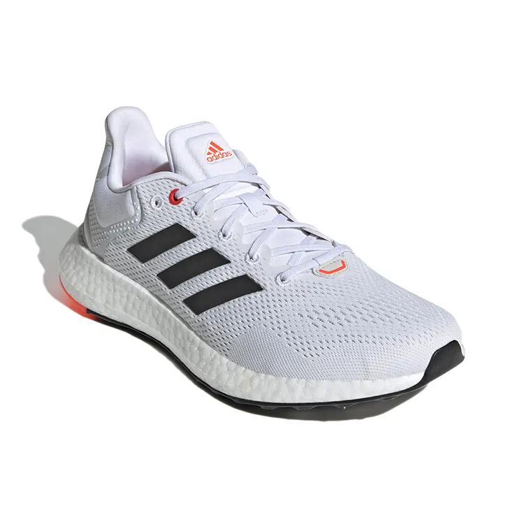 Adidas PureBoost 21 'White Solar Red' (Unisex) Cloud White / Core Black / Solar Red Running Shoes GY5099