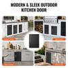 BBQ Access Door, 415x570 Mm Single Outdoor Kitchen Door, Cold Plate Flush Mount Door, Wall Vertical Door with Handle, for BBQ Island, Grilling