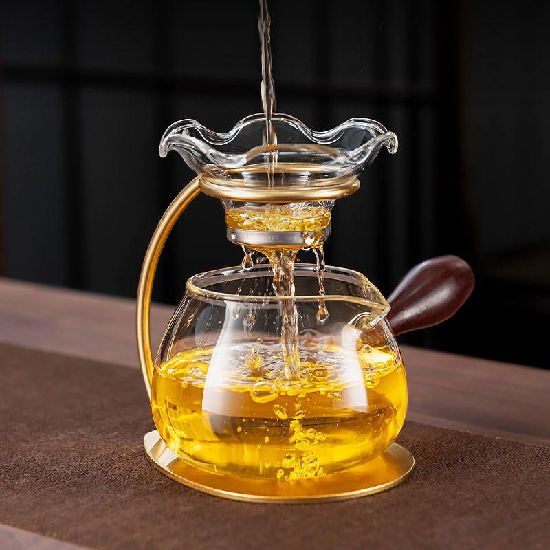 New Style Glass Fair Cup Household Anti-scalding and Insulated Tea Dispenser with Filter Tea Combination Lazy Tea Maker