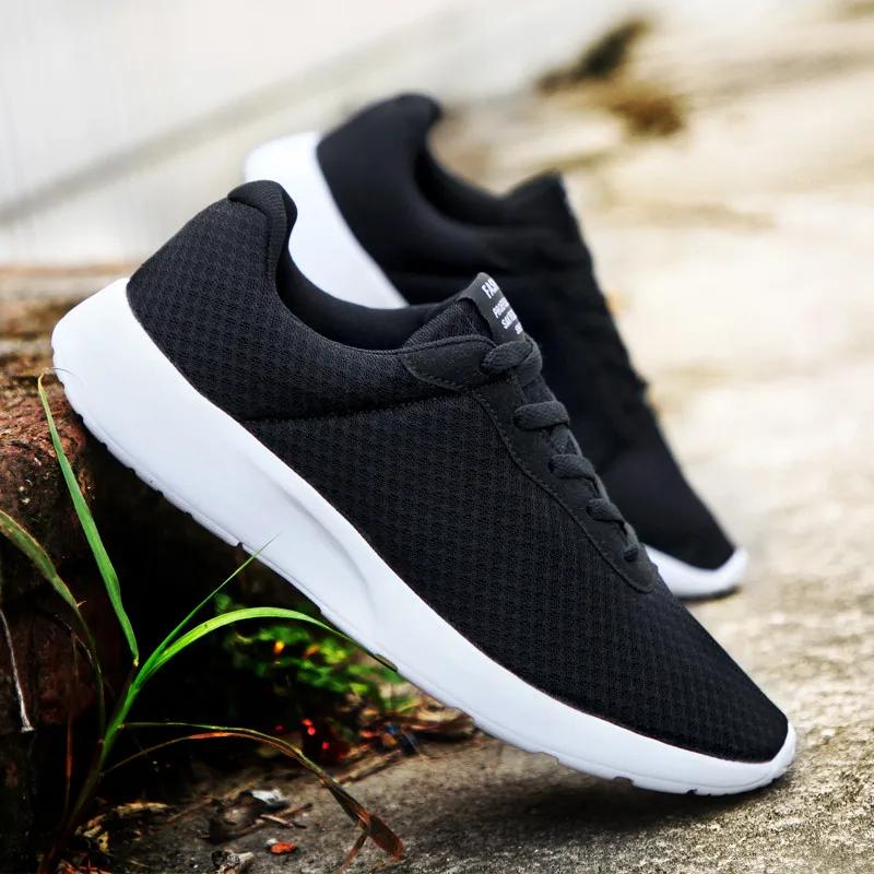 Women's Shoes 2024 Black Comfortable Breathable Walking Shoes Men's Casual Sports Shoes Flat Bottom Comfortable Training Boat