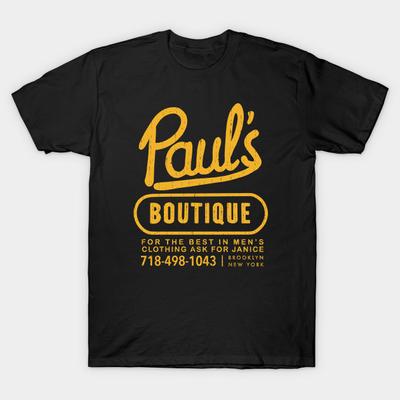 Férfi fekete mintás póló Szuper nagy póló Pauls Boutique No-Cut Transfer Paper Print Pamut póló