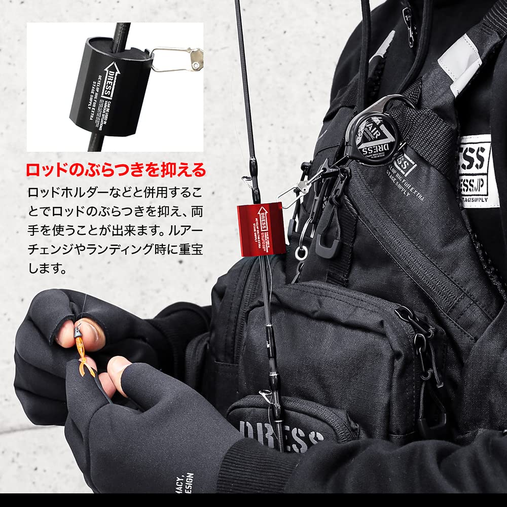 KLEID Rutenclip SCHWARZ Light Game Rutenhalter für Angelruten, Rutenständer