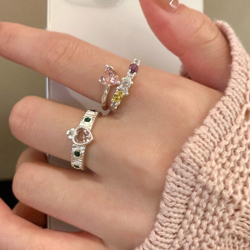 Adjustable Butterfly Zircon Ring, Stainless Steel Cute Rings Jewelry for Women, Comfort Fit Daily Wear Best Friend Gift Idea