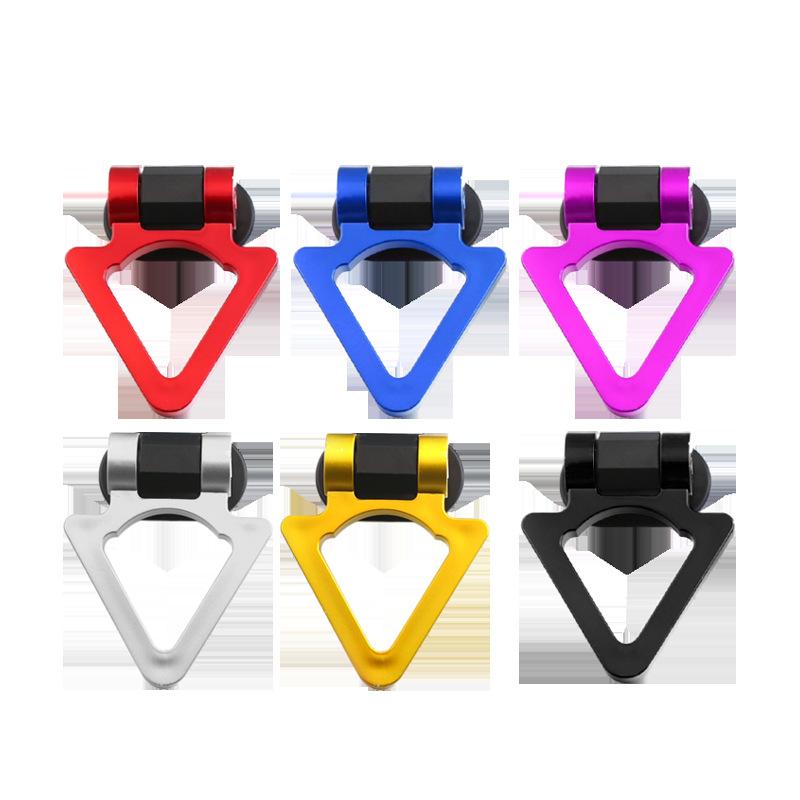Universal ABS Car Trailer Ring Sticker Decoration Auto Rear Front Car Simulation Tow Hook Kit Racing Vehicle Towing Hook