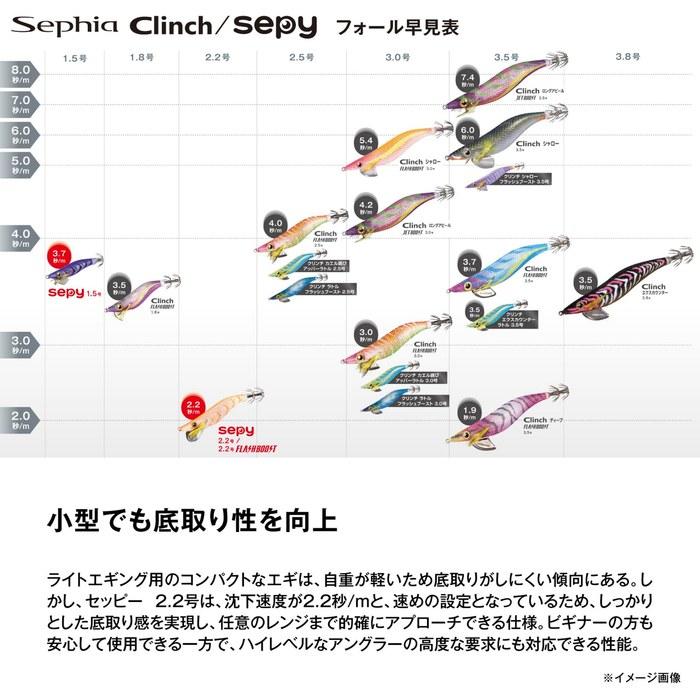 SHIMANO Sepia Ceppy Egi 2.2g Flash Boost QE-Z22Y 001 Keymura Pinky
