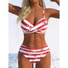 Neuer Europäischer und Amerikanischer Damen-Bikini Sexy Geteiltes Zweiteiliges Set Strand Europäischer und Amerikanischer Stil