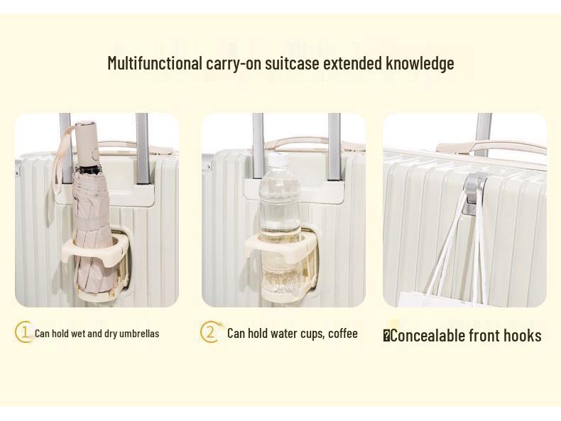 New Women's 18-20 Inch Carry-On Suitcase with Combination Lock
