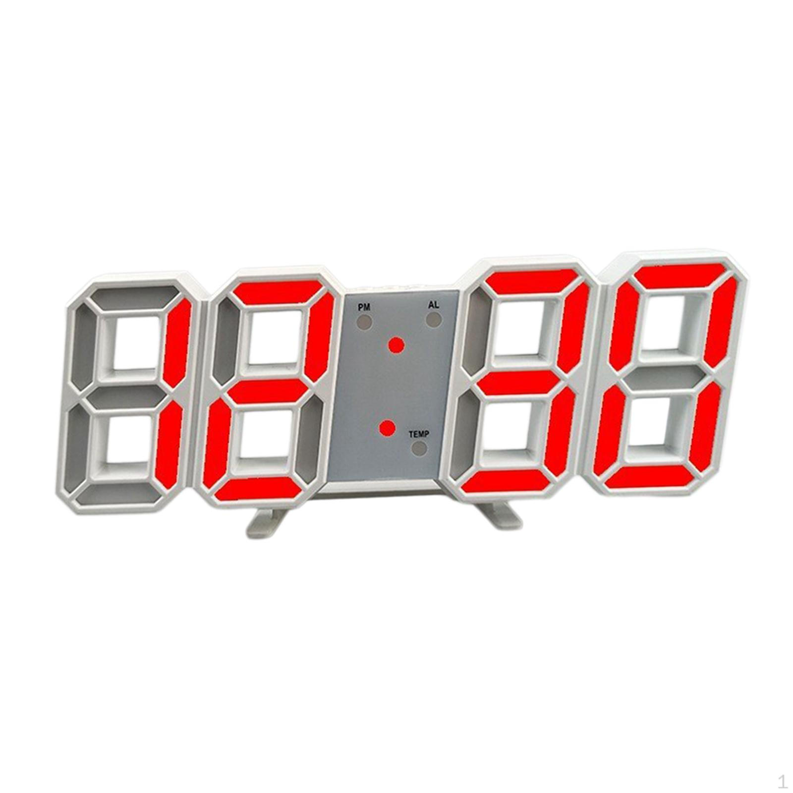 

Настольные часы Электронный настольный дисплей температуры Мини-светодиодный настенный для прикроватной тумбочки в помещении