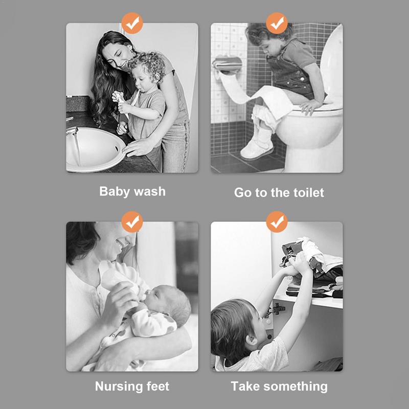 Squatting Toilet Stools Non-slip Bathroom Potty Step Stool Ergonomic and Stable Squatting Stools Heavy Duty Potty Stool for Kids