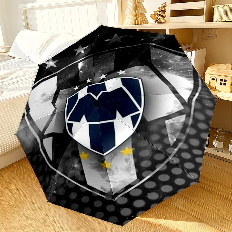 Football Club Emblem Umbrella 8-Frame for Travel, camping, Casual Lightweight Portable Umbrella, Essential for every family Holidays Gift