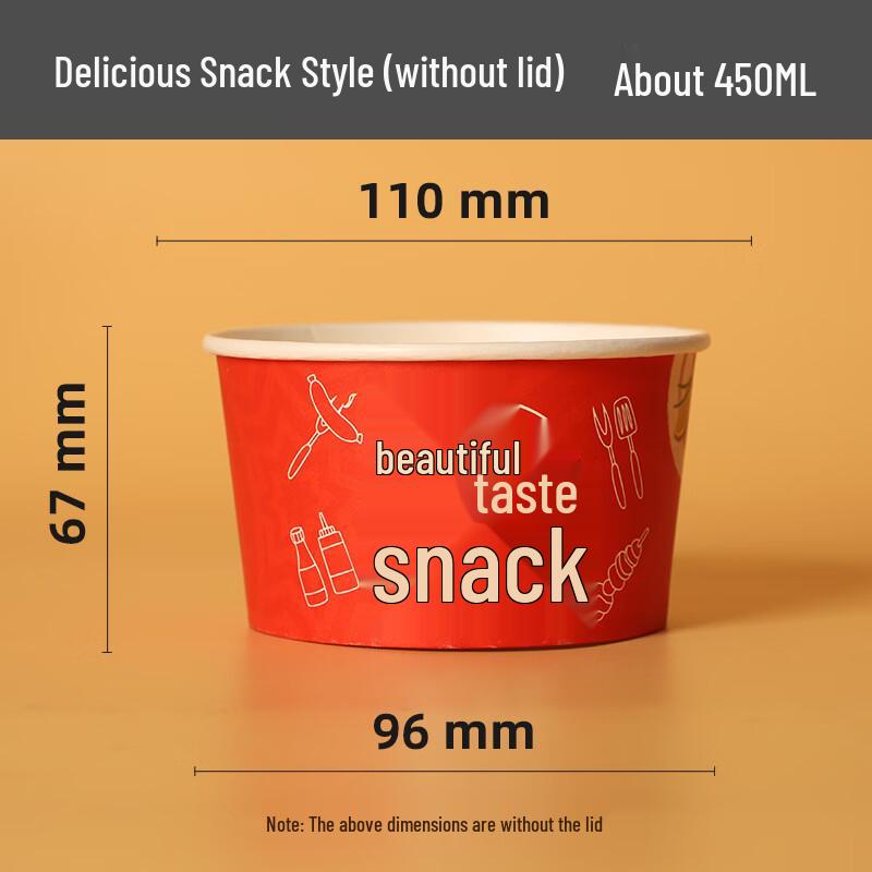 COFLYEE Disposable Paper Snack Bowls