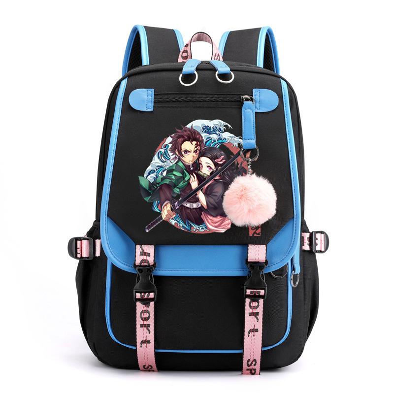Anime Ghost Destroy Peripheral School Bag Junior High School Student High School Student Male and Female Same College Wind Backpack