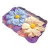 Floor Mat with Anti-Slip Bottom Quick-Drying Material 3D Floral Pattern Bathtub Mat Bathroom Kitchen Entryway Decor