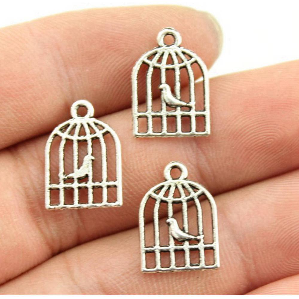 

Чоловічі ювелірні вироби з підвісками «Пташки» Масивні персоналізовані товари для мистецтва A48-40pcs-16x11mm