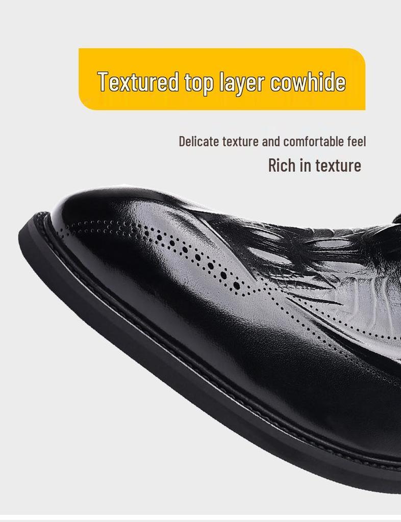 Herren Echtleder Schuhe im Britischen Stil