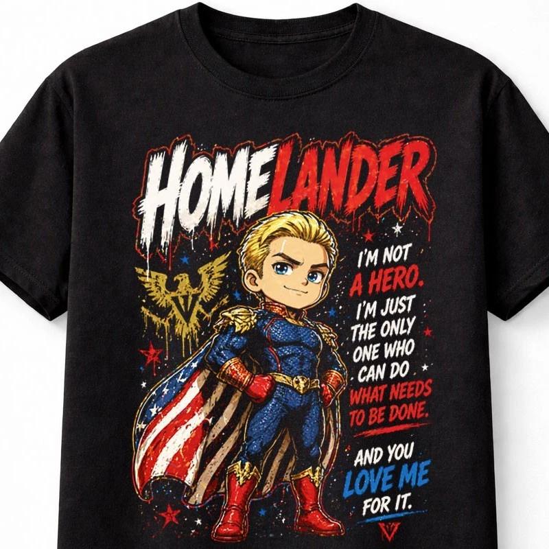 Homelander The Boys Graphic Superhero Villain Comic Unisex TShirt S