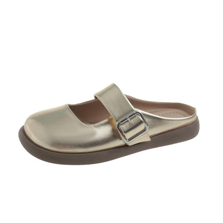 Lazy evening breeze~! Soft stepping on shit Mary Jane sandals women's summer ins wear breathable bag head cool slippers