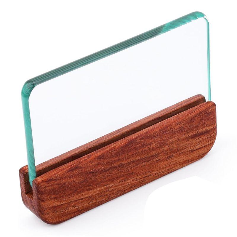 

AEE4-Leathercraft Glass Slicker For Burnishing Leather,Leather Burnishing Tool With Rosewood Handle Leather Working Tools
