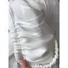 Hangzhou Purpleflower Holly Leaf Classy Best Selling ~ White Linen Matchet Pants Women's Summer Drawstring High Waist Casual Wide-Leg Trousers