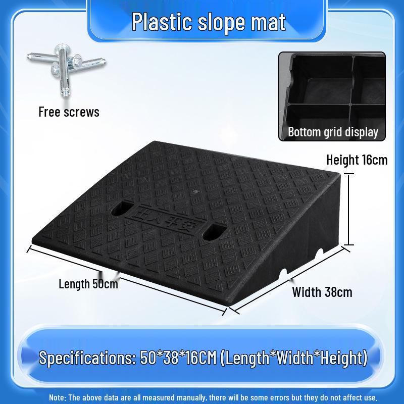Home Car Step Threshold Mat - Plastic Curb Ramp