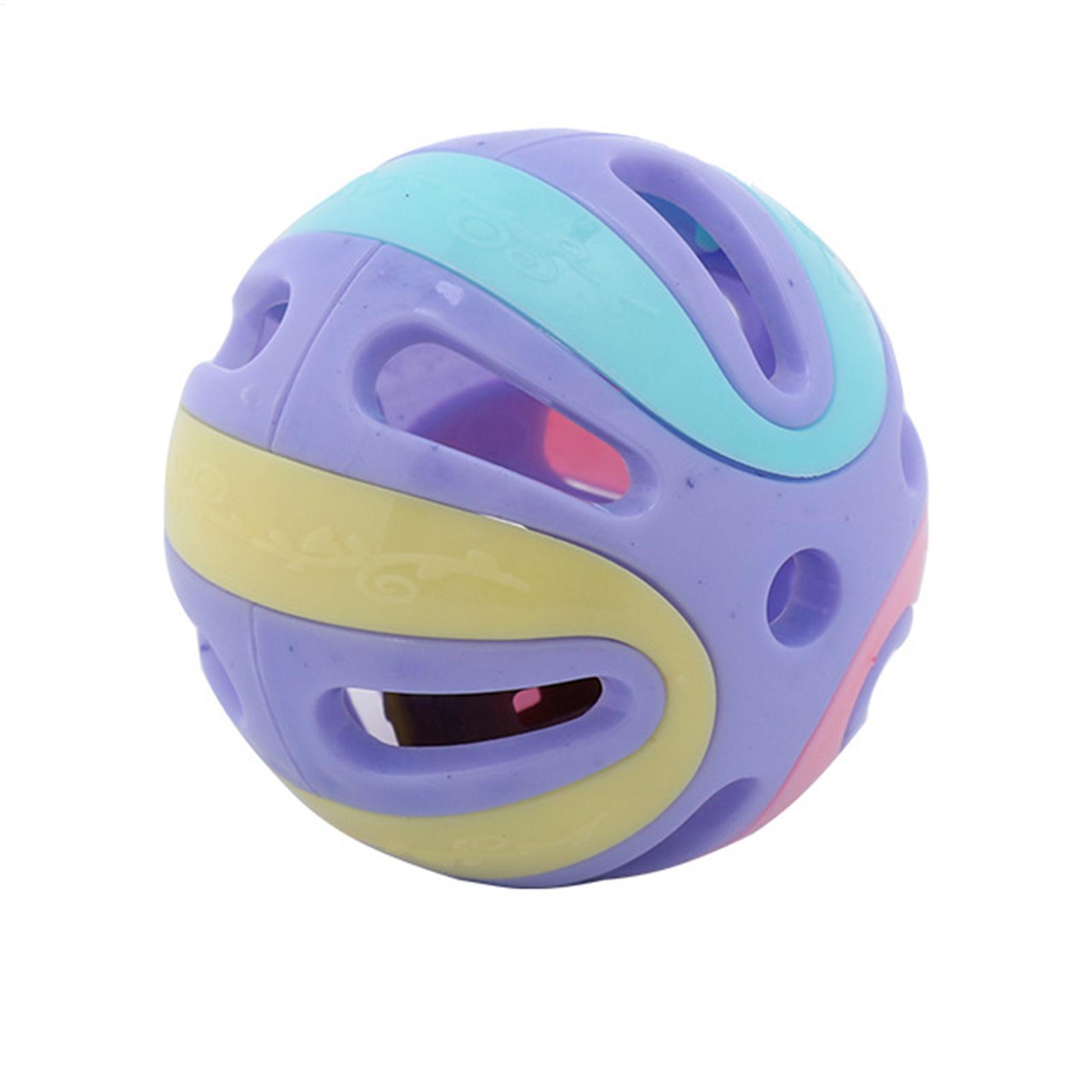 1PC Jingle Bell Cat Toy Cat Pounce Jinggle Ball Hollow Cat Jingle Balls Interactive Cat Toys Kitten Chasing Toys Cat Rattle Ball Random color