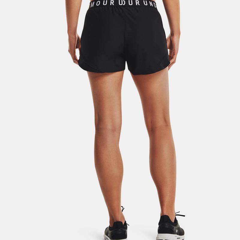 Under Armour Play Up Shorts 3.0 Casual Breathable Training Women Bottoms Black 1344552-001