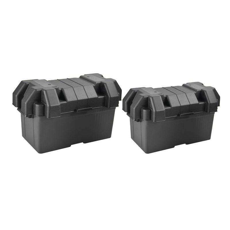 Battery Box Holder, Battery Holder with Strap, Lightweight And Anti-erosion Organizer, Battery Tray Cases for Boat, A