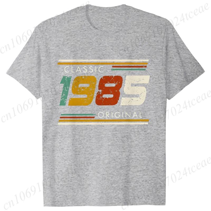 Fashion Birthday Gift for Men T-shirt Vintage Made in 1985 40th Birthday 40 Years Old Tops Summer Streetwear Fashion Causal Tees