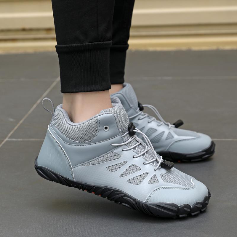 High-top Cotton Shoes Winter Hiking Sneakers Anti-slip Men Women Outdoor Trekking Camping Shoes Elastic Climbing Shoes