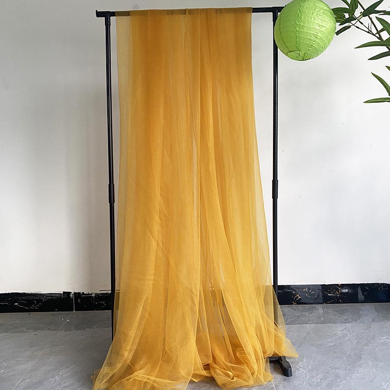 Light Pink Cherry Blossom Gauze Curtain with Pink Jade and Pink Bean Paste Highlights - Swiss Mosquito Net Yarn for Beauty Salon Ceiling.