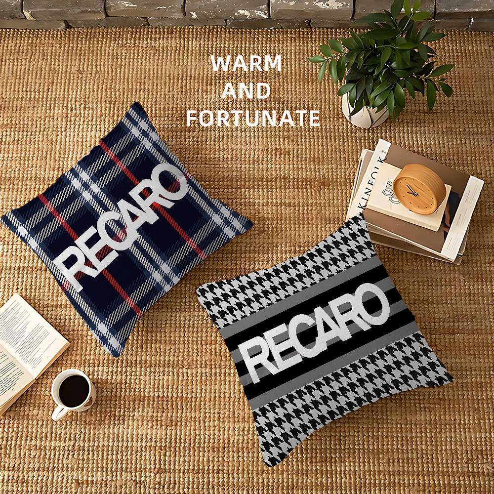 Trendy R-Recaros Logo Cushion Cover Pillowcase Upholstery Sofa Throw Pillow Home Decor Pillowcas