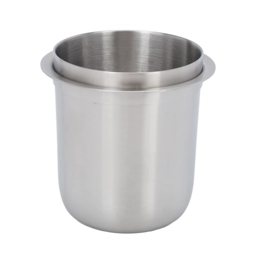 

58mm Dosing Cup, Stainless Steel Coffee Dosing Cup, Fits 58mm Portafilter, Universal Reverse Coffee Powder Cup for Coffee Machines, Hands-Free Metal D