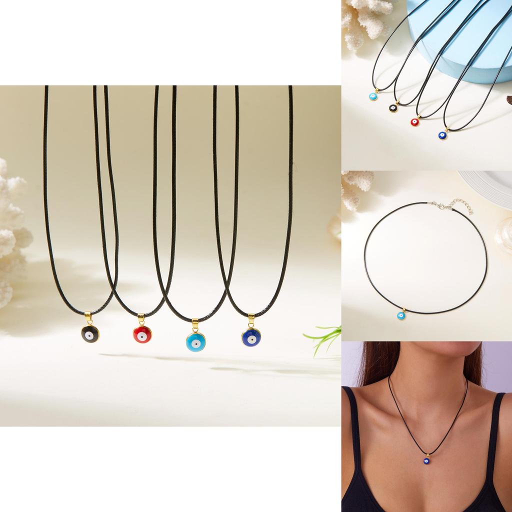 Fashion Eye Pendant Necklace With Alloy Chain For Women