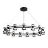Modern Italian Minimalist Glass Chandelier for Living Room or Bar