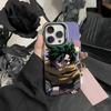 Katsuki Bakugo R-Hero Academia Phone Case For iPhone 17,16,15,14,13,12,Pro MAX Black Matte Shockproof Cover