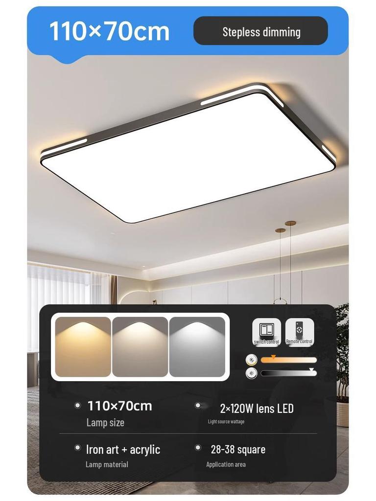 Ultra-Bright Modern Minimalist Ceiling Chandelier for Living Room and Bedroom - Energy-Saving Home Lighting Fixture