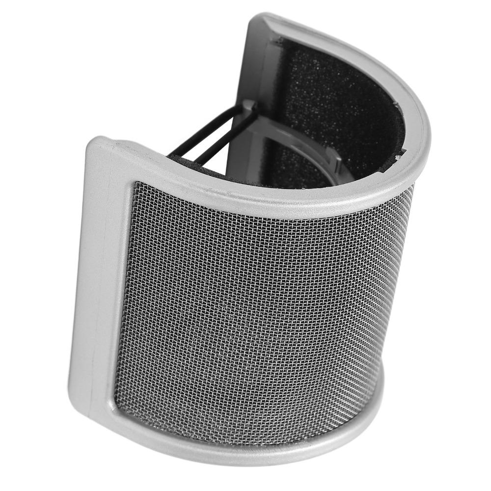 U Shape Microphone Windscreen Adjustable Windscreen Cover Mesh Shield Studio Recording