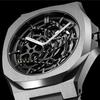 Autorisierter Händler [D1 MILANO] D1 Milano Uhr SKBJ10 Skeleton Restyling Automatik Edelstahl Silber Automatischer Aufzug